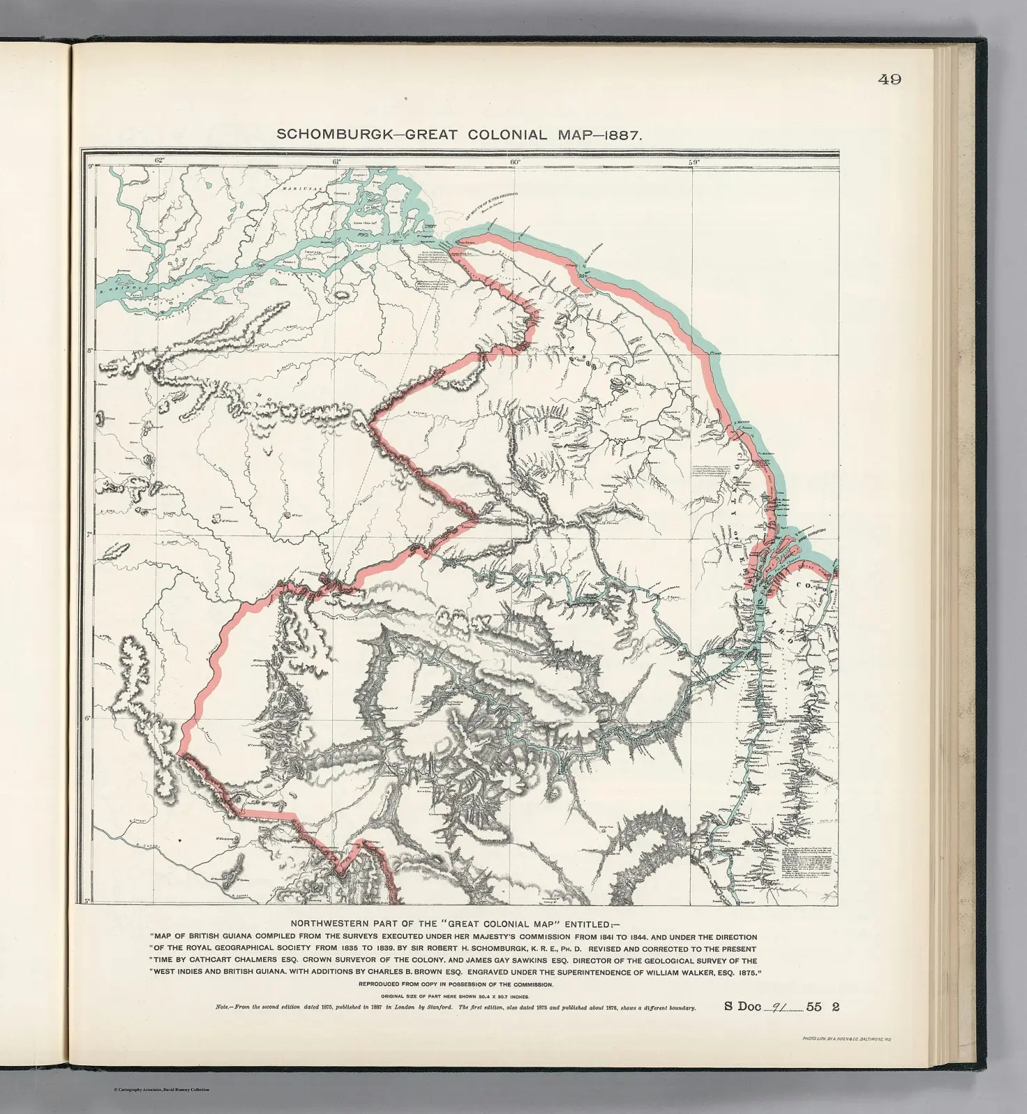 Schomburgk's 1887 colonial map