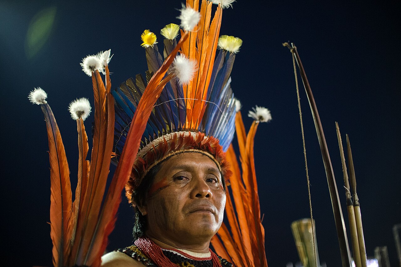 Wai Wai man in traditional dress