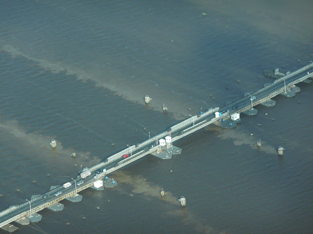 The old Demerara Harbour Bridge